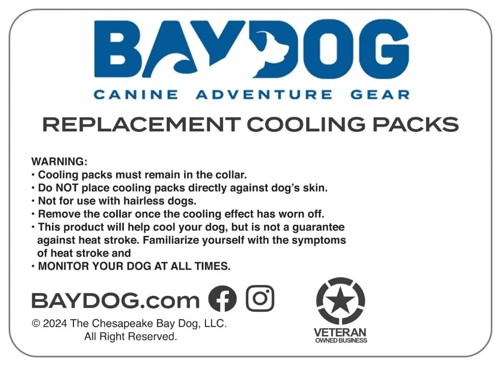 1ea Baydog Medium Replacement Cooling Pack - Hard Goods